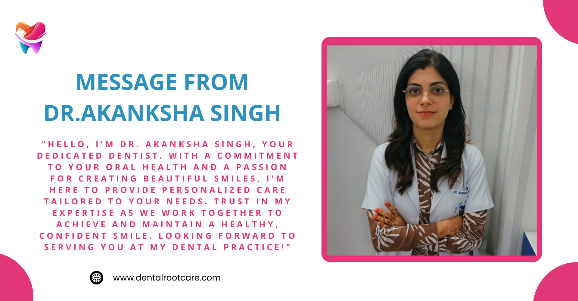 Message from Dr.Akanksha Singh